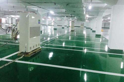 地下車庫環(huán)氧地坪除濕機